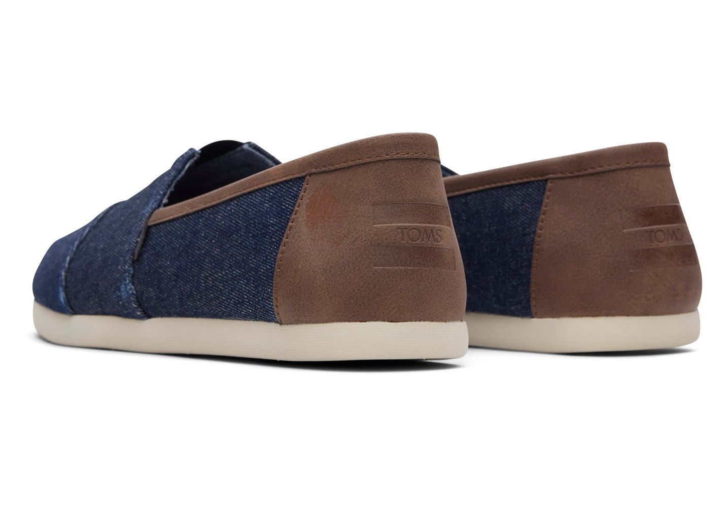 Toms Espadryle Męskie Granatowe - Alpargata Synthethic Trim - 45TKHXRZO